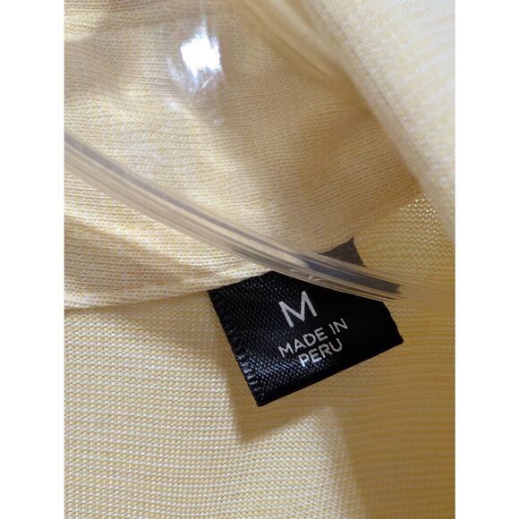 Travis Mathew Men's Yellow Short-Sleeve Pointed Collar Golf Polo Shirt Size M - Picture 4 of 6